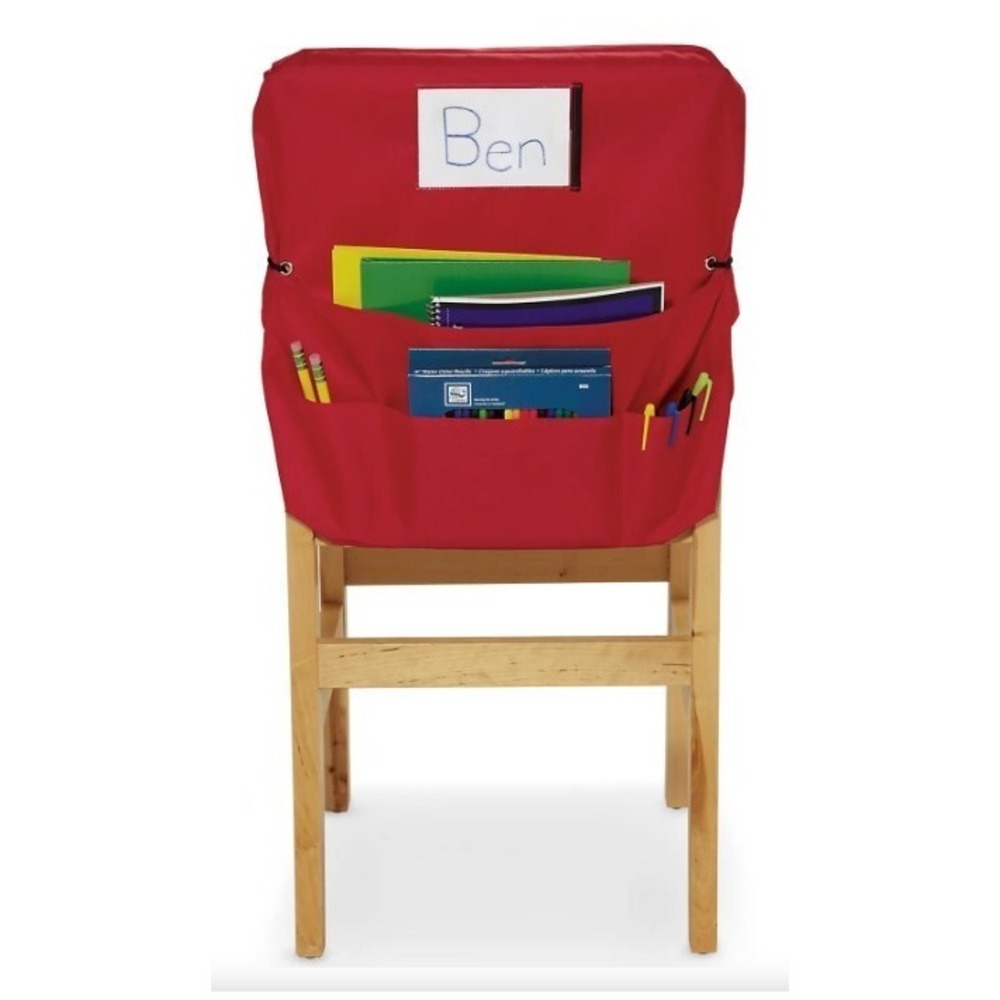 Nasco ChairMate Classroom Organizer Chair Cover Backpack Pockets Blue (9) NEW